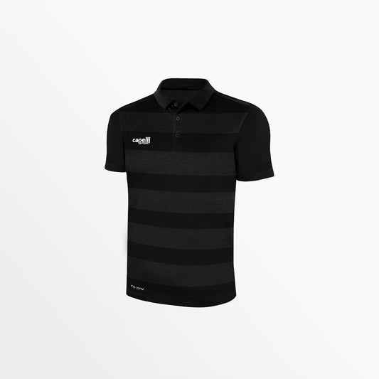Men's Classic Stripe Poly Polo