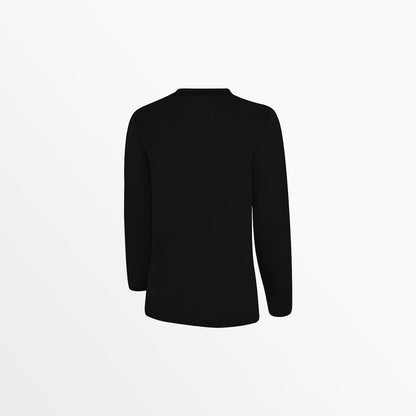 Women's Basics Crew Neck Long Sleeve Poly Tee