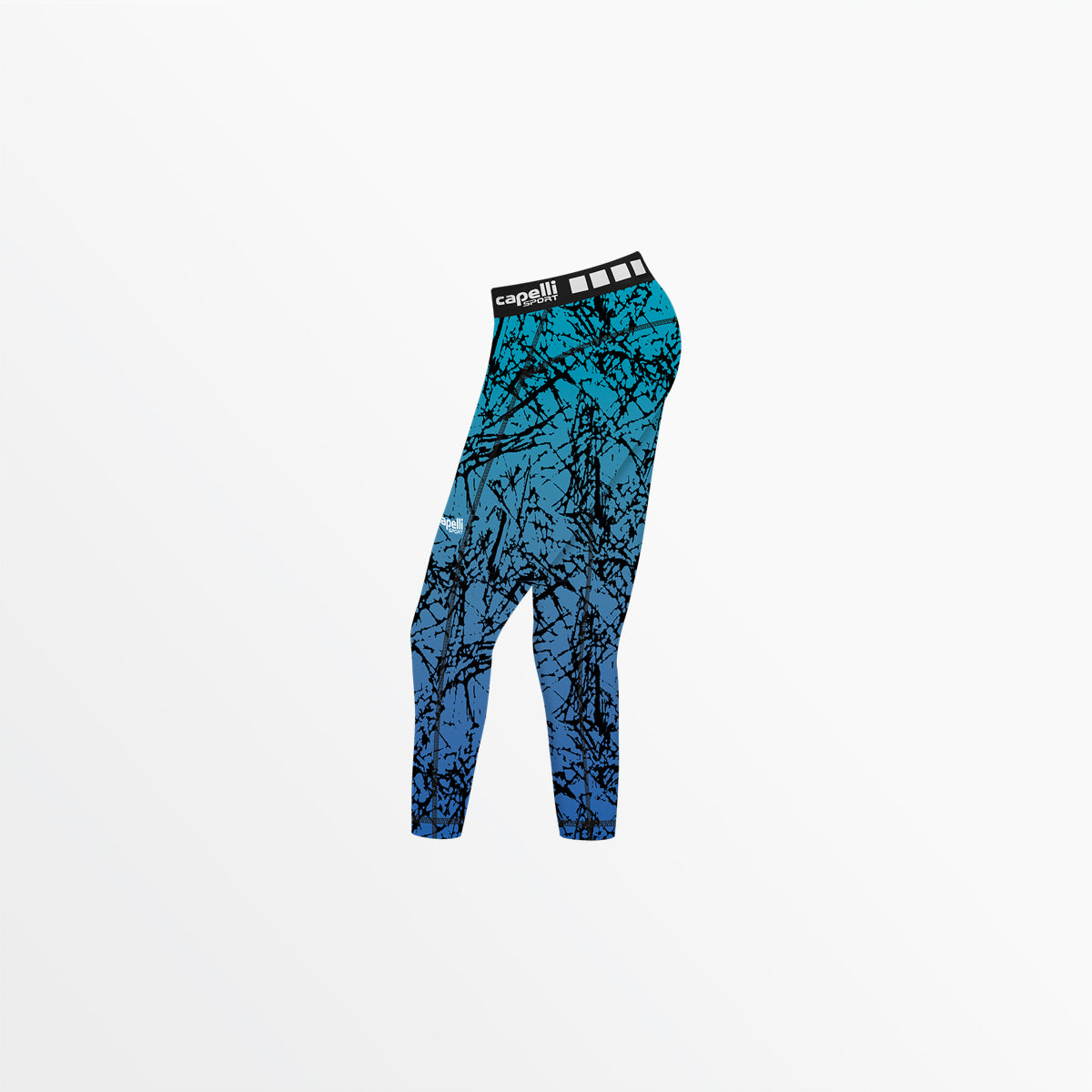 Women's 3/4 Distressed Ombre Performance Tights