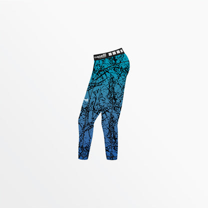 Women's 3/4 Distressed Ombre Performance Tights