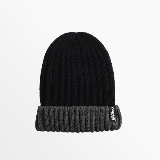 Youth Rib Two-Tone Cuff Beanie