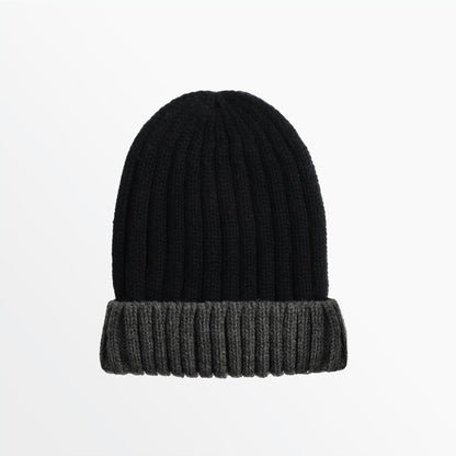 Youth Rib Two-Tone Cuff Beanie