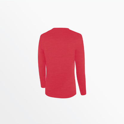 Women's V-Neck Long Sleeve Poly Tee