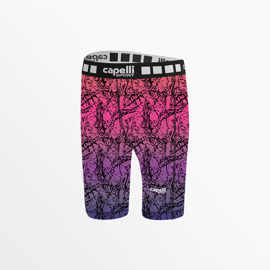 Women's Distressed Ombre Biker Shorts